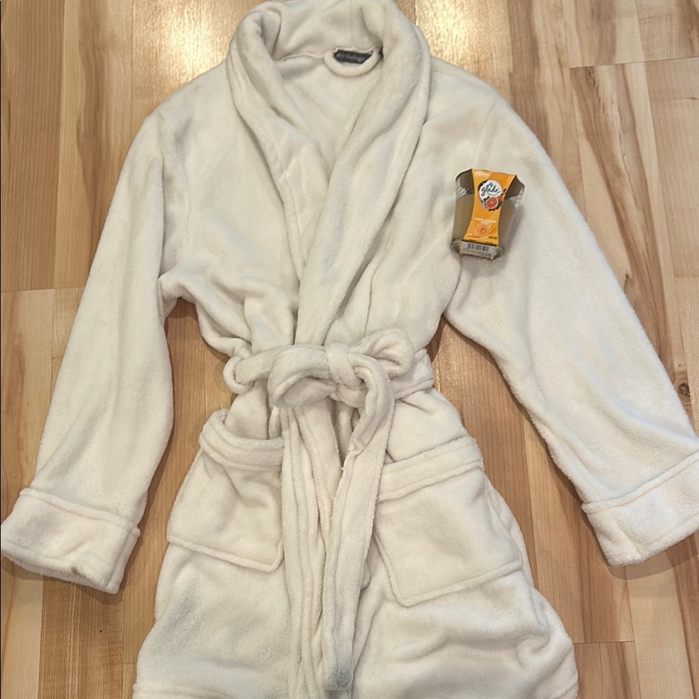 Cozy White Plush Robe